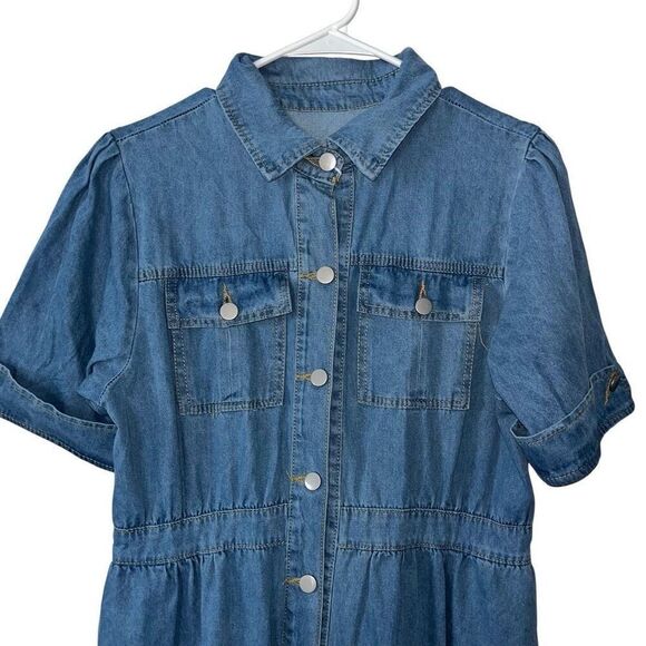 Utcoco blue Jean dress NWT XS - Picture 3 of 5